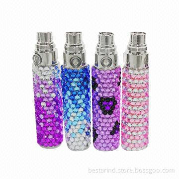 Ego Luxury Crystal Battery with 650/900/1,100mAh, 7-color Available, 5-click Safety System